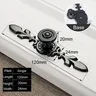 Poignées noires boutons d'armoire de meubles poignées de… – vue 6