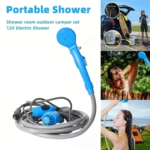 Douche portable 12V électrique pompe puissante compact…