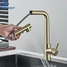 Robinet de cuisine extractible noir – vue 1