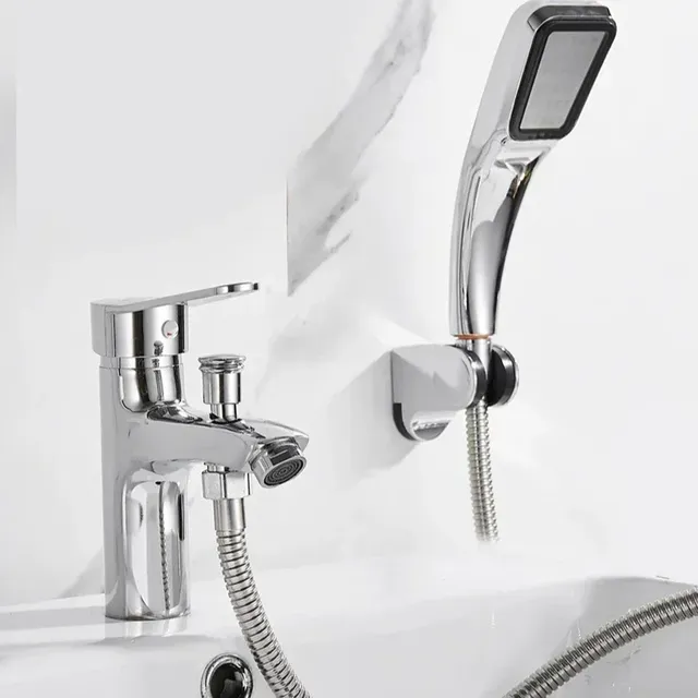 Robinet de lavabo monotrou avec pomme de douche – vue 4