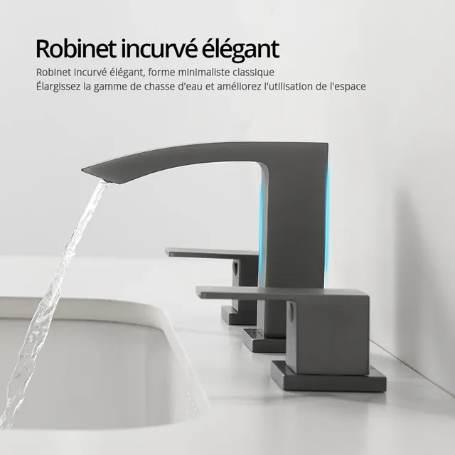 Robinet de lavabo en métal – vue 4