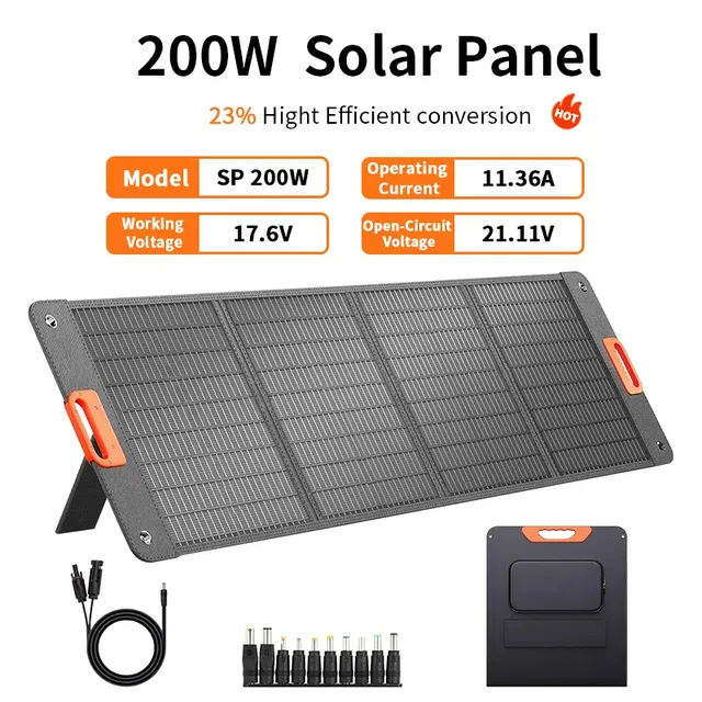 Panneau solaire pliable Portable 200W – vue 3