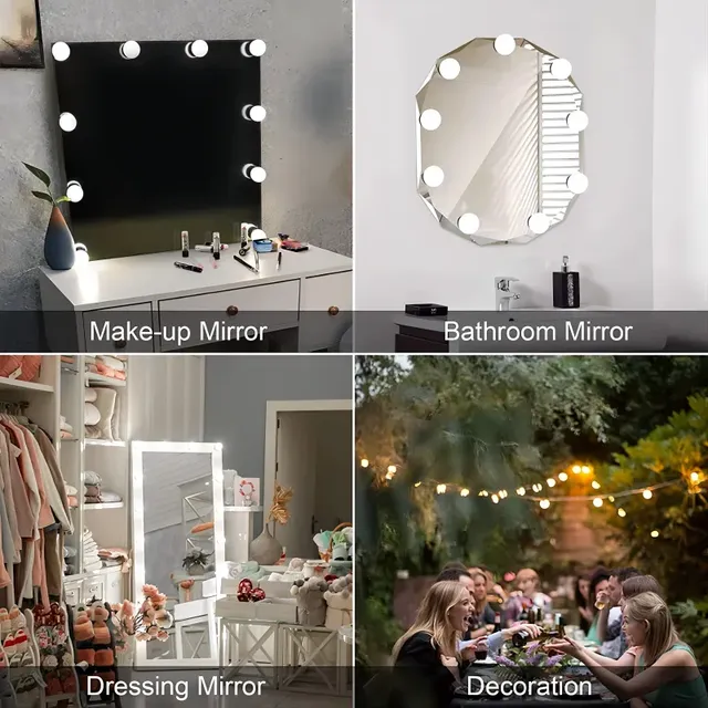 Ampoules LED détachables pour miroir de maquillage… – vue 4