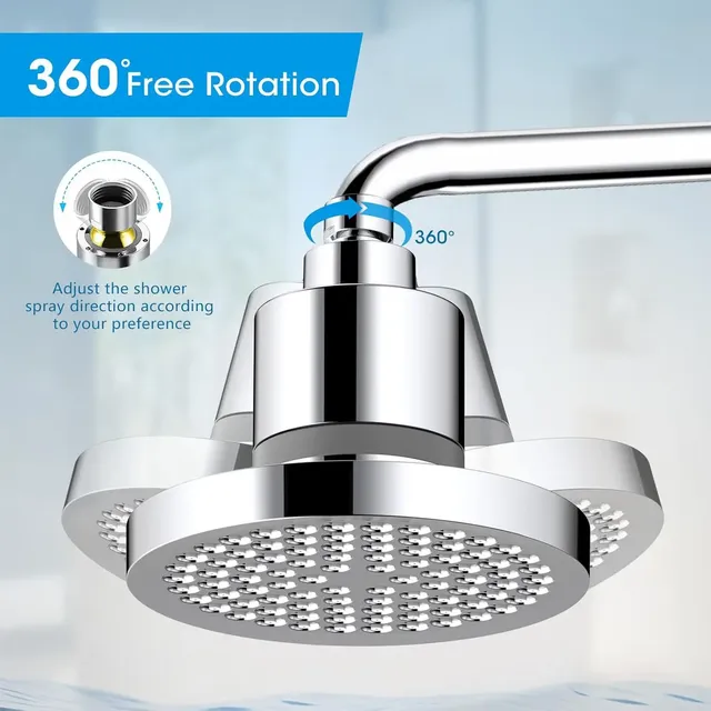 Pommeau de douche à pulvérisation supérieure circulaire… – vue 2