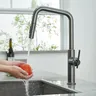 Mitigeur cuisine extractible or rose brossé évier… – vue 3