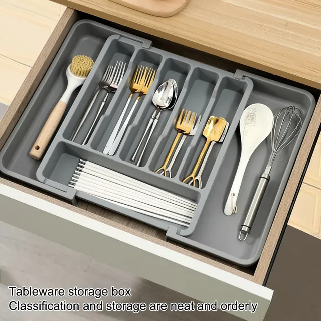 Organisateur couverts tiroir réglable extensible… – vue 3