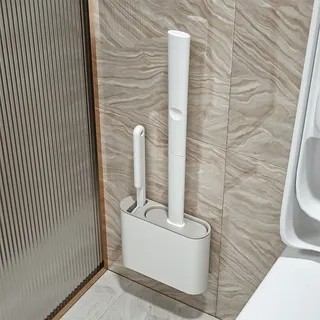Brosse de nettoyage de brosse de toilette en Silicone