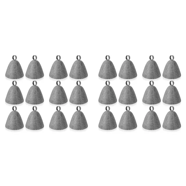 FLYY-24Pcs chapeau de Sauna chapeau de bain en feutre… – vue 2