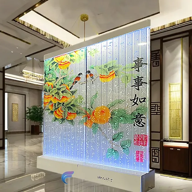 Panneau mural à bulles d'eau en acrylique LED mobile… – vue 5