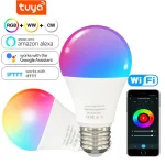 LED Ampoules E27 Wifi Bluetooth RGB 110V 220 Tuya Smart Light Lampes Spots Pour La Maison Alice Alexa Google Assistant