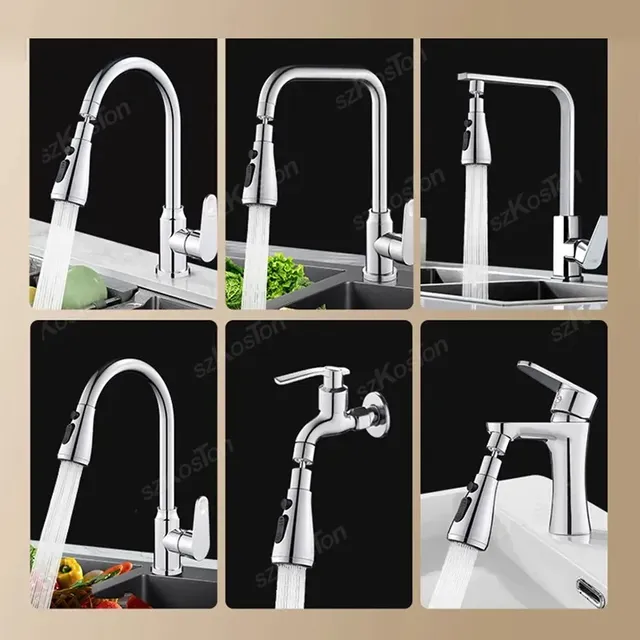 Pommeau extractible mitigeur cuisine flexible… – vue 5