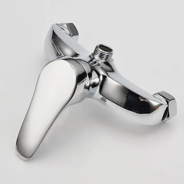 Robinet douche mural monocommande chromée miroir… – vue 4