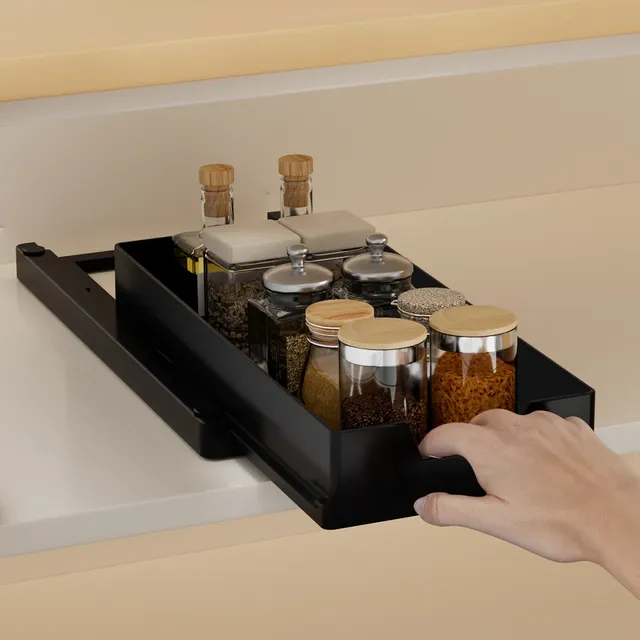 Tiroir coulissant organisateur cuisine plastique noir…