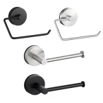 Porte-papier hygiénique mural, porte-serviettes pour cuisine, armoire en acier inoxydable, rouleau de papier, cintre de rangement, accessoires ménagers