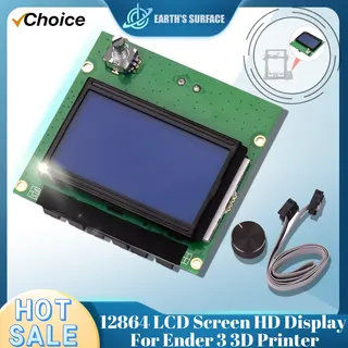 Écran LCD HD 12864 pour imprimante 3D Ender 3