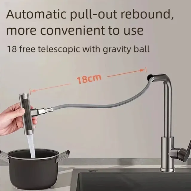 Robinet de cuisine en acier inoxydable – vue 5