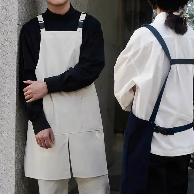 Tablier de serveur imperméable avec poches pour cuisine – vue 4
