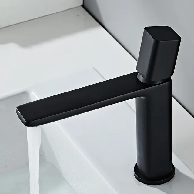 BAKALA robinet de lavabo noir/chromé – vue 4