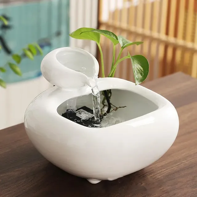 6262Vase hydroponique fontaine en céramique – vue 4