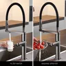 Robinet de cuisine gris pistolet de luxe – vue 3