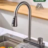 Robinet de cuisine cascade en laiton froid et chaud – vue 4