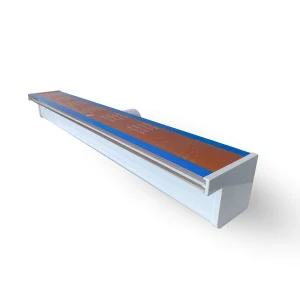 cascade murale colorée acrylique rideau eau fontaine RVB étanche IP68 ABS aluminium extrudé blanc opalin linéaire