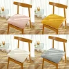 Coussin de siège doux et chaud pour l&rsquo;hiver, 40/45cm, carré, pour chaise de bureau, pour étudiant, antidérapant, pour siège de voiture