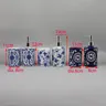 Distributeur savon liquide céramique bleu blanc élégant… – vue 2