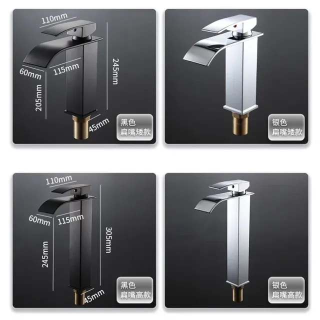 Robinet de lavabo en acier inoxydable – vue 4