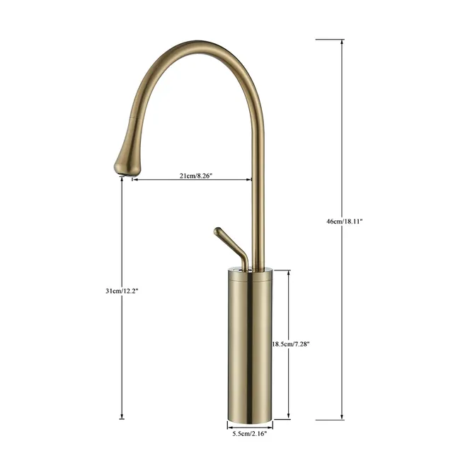 Robinet de lavabo moderne – vue 3