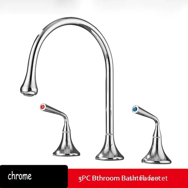 Becola Robinet de lavabo de salle de bain avec double… – vue 4