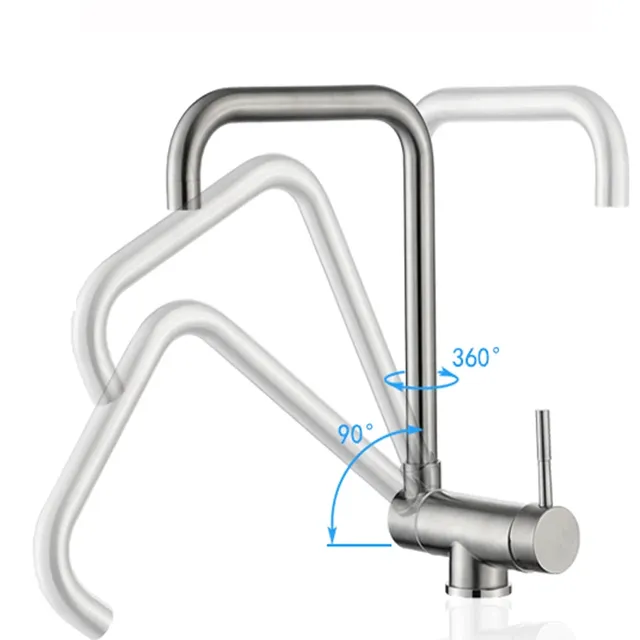 Robinet de cuisine en acier inoxydable – vue 5