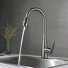 Robinets de cuisine en acier inoxydable brossé – vue 3