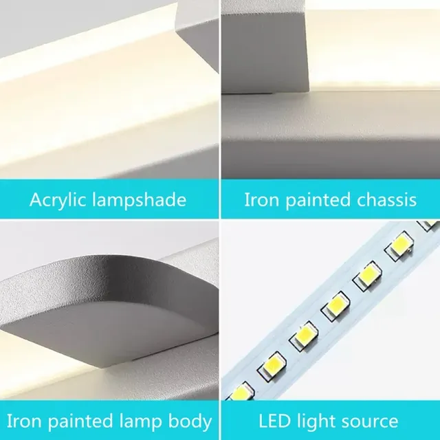 Led miroir lumière moderne applique murale salle de bain… – vue 6