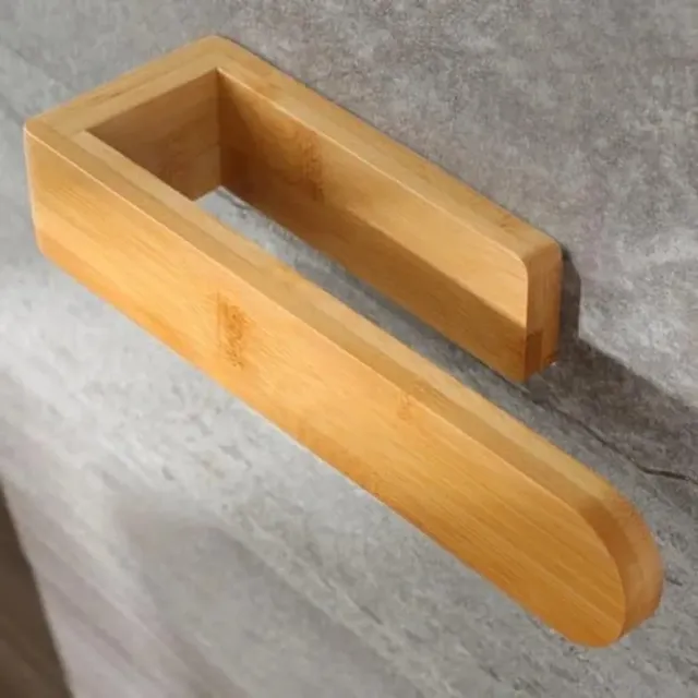 Porte-serviettes en bois sans perceuse – vue 3