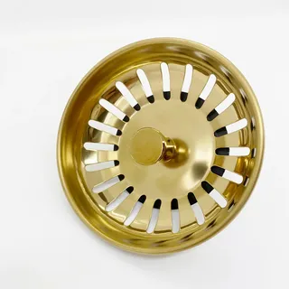 Bouchon de crépine d'évier de cuisine doré