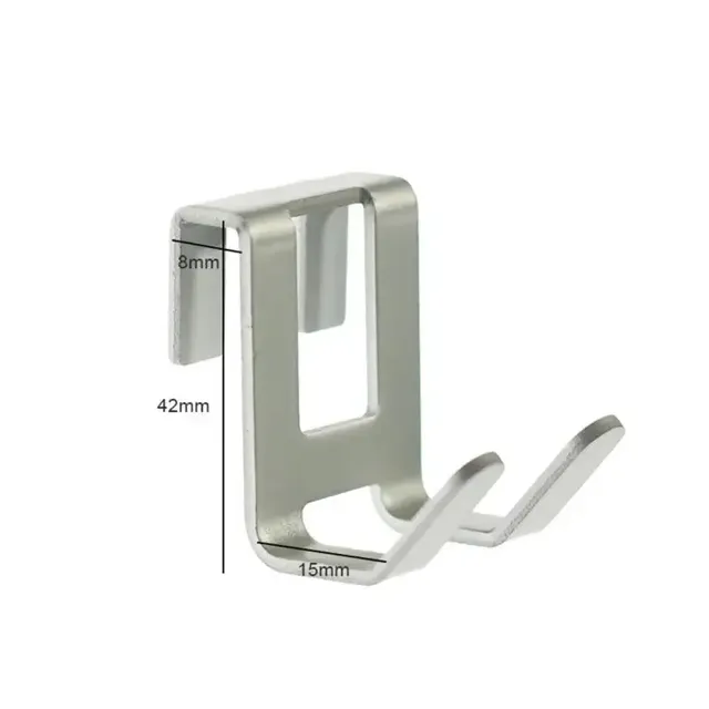 Crochet suspendu porte serviette aluminium argent brossé… – vue 6