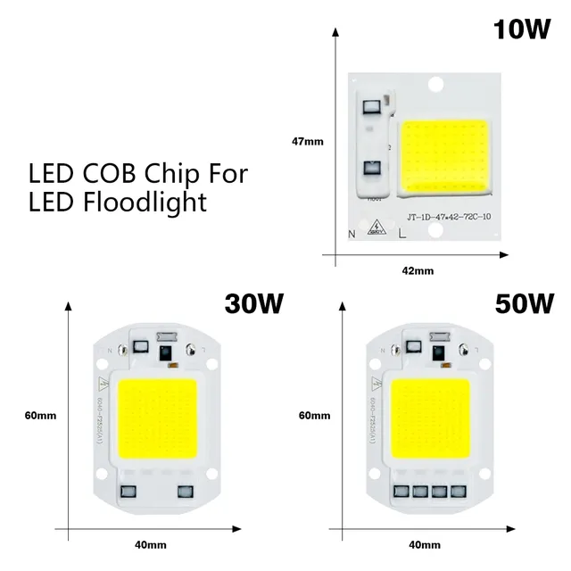 Capteur de mouvement LED projecteur 50W 30W 10W AC 220V… – vue 3
