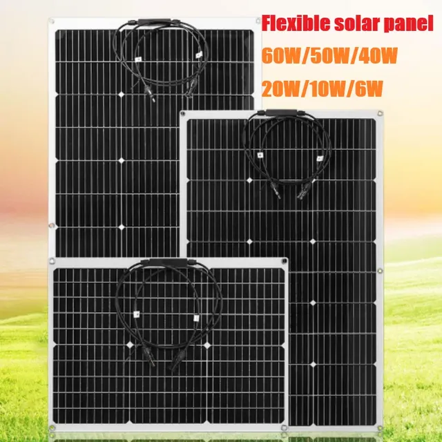 Panneaux solaires flexibles 12V
