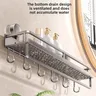Étagère murale ventouse salle bain panier douche inox… – vue 5