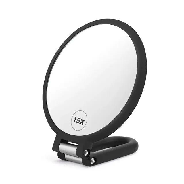 Miroir à main grossissant Double face