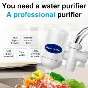Purificateur de robinet de nettoyage réutilisable à 5 niveaux, élément filtrant de remplacement de robinet de cuisine, purificateur d’eau domestique Purificateur de robinet de nettoyage réutilisable à 5 niveaux, élément filtrant de remplacement de robinet de cuisine, purificateur d’eau domestique