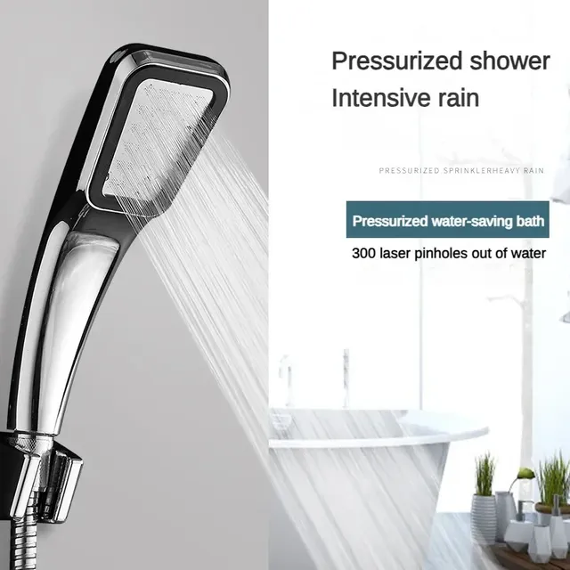 Pommeau de douche chromé ultra pressurisé à 300 trous