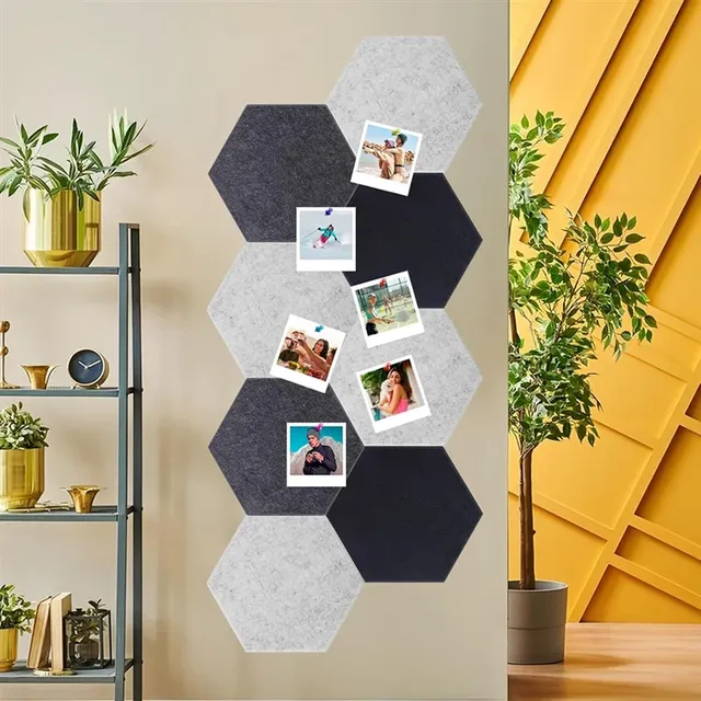 Panneaux acoustiques muraux hexagonaux autocollants… – vue 5