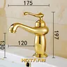 Mitigeur lavabo monocommande laiton massif plaqué or… – vue 6