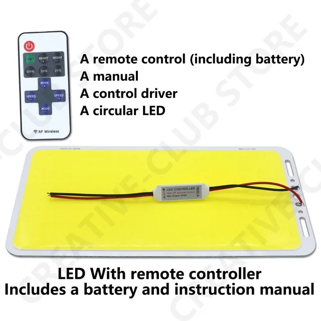 Panneau lumineux LED COB à intensité variable 100W… – vue 2