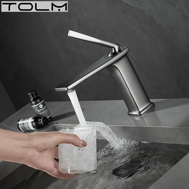 Mitigeur lavabo monocommande contemporain bec plat… – vue 6