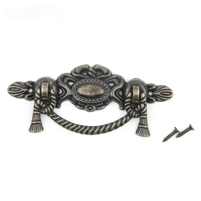 Poignée meuble rétro bouton armoire tiroirs bronze… – vue 5