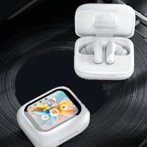 Bluetooth 5.4 casque plein écran tactile ENC micro dans l&rsquo;oreille ANC Bluetooth écouteurs HD appel intelligent LCD HiFi stéréo écouteurs