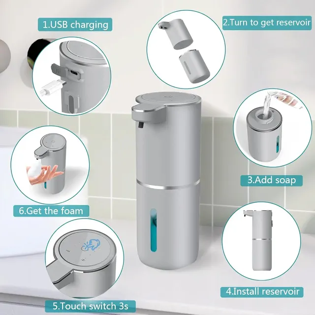 Distributeur de savon pour salle de bains et cuisine – vue 2